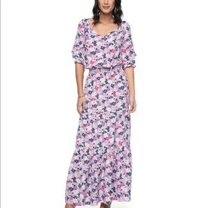 Juicy couture silk floral maxi dress. New no tag